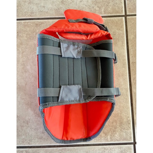 Outward Hound Granby Dog Life Jacket Orange Small High Visibility Pet Float Vest - Picture 5 of 6